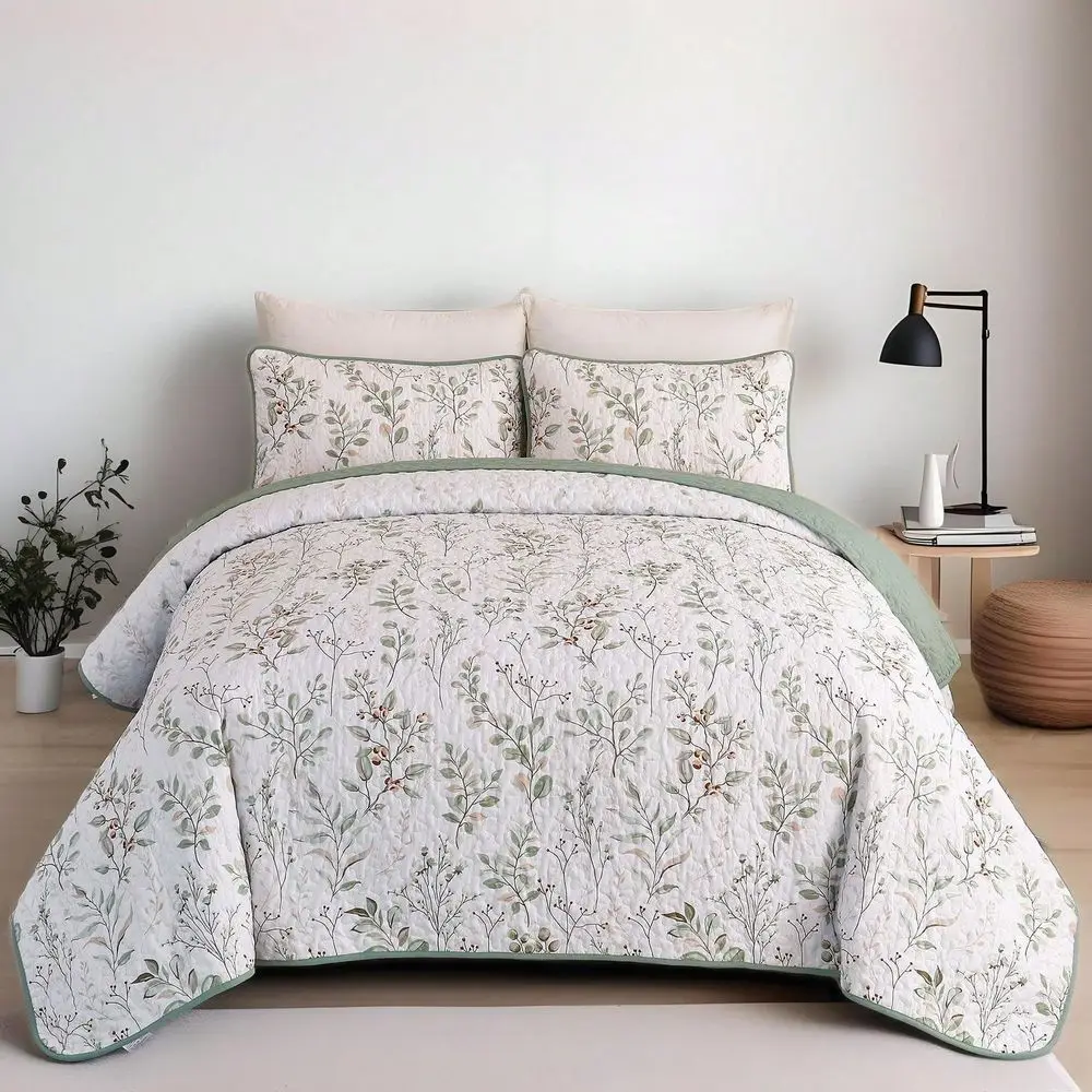 3 Pieces Queen King Size Gradient Aqua Flower Pattern Bedspread Coverlet For All Season,Soft Lightweight Microfiber Bedding Set,
3 Pieces Queen King Size Gradient Aqua Flower Pattern Bedspread Coverlet For All Season,Soft Lightweight Microfiber Bedding Set,