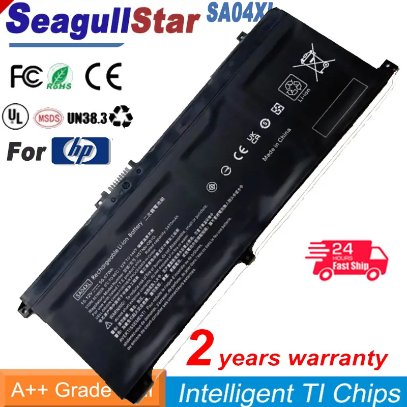 SeagullStar SA04XL 15.12V 55.67Wh Laptop Battery for HP ENVY X360 15-DR Series L43248-AC2 L43267-005
SeagullStar SA04XL 15.12V 55.67Wh Laptop Battery for HP ENVY X360 15-DR Series L43248-AC2 L43267-005