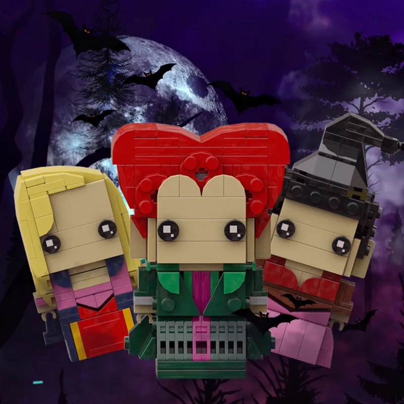 MOC Hocus Pocused Action Figures Winifred Mary Sarah BrickHeadzs Building Blocks Movie Witch Three Sisters Bricks Toys Xmas Gift
MOC Hocus Pocused Action Figures Winifred Mary Sarah BrickHeadzs Building Blocks Movie Witch Three Sisters Bricks Toys Xmas Gift