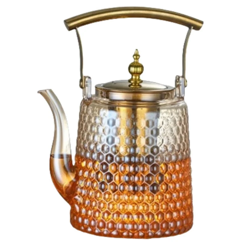 ABKS-Retro Style Hammer Pot Copper Handle Large Hole Pot High Borosilicate Glass Boiling Teapot Large Kettle Capacity
ABKS-Retro Style Hammer Pot Copper Handle Large Hole Pot High Borosilicate Glass Boiling Teapot Large Kettle Capacity