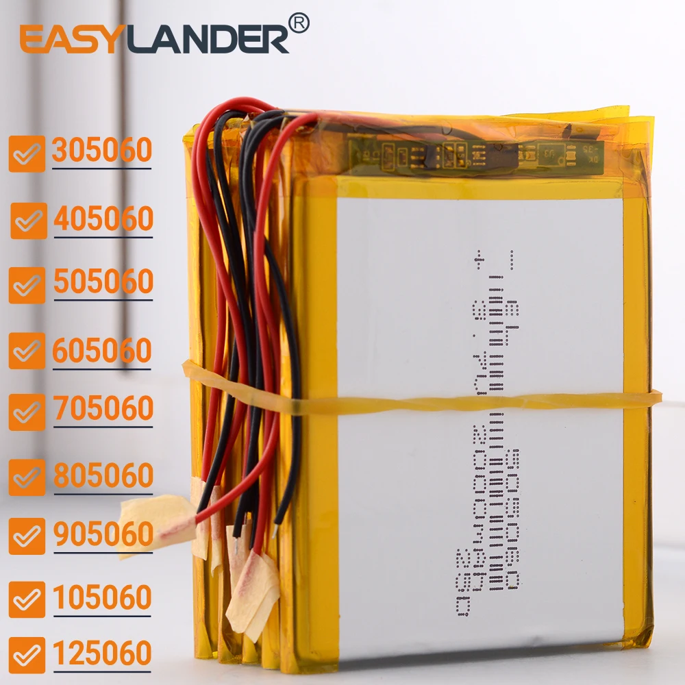 5PCS/Lot 3.7V 3000mAh 805060 Polymer Lithium LiPo Battery 305060 405060 505060 705060 605060 905060 105060 125060
5PCS/Lot 3.7V 3000mAh 805060 Polymer Lithium LiPo Battery 305060 405060 505060 705060 605060 905060 105060 125060