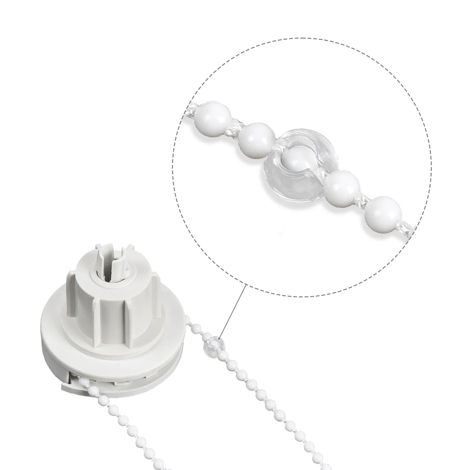 Bead Chain Crimp Stop, 50pcs Roller Shades Clear Beaded Chain Stop Blind Bead Chain Ball Stoppers for Blinds Bead Accessories
Bead Chain Crimp Stop, 50pcs Roller Shades Clear Beaded Chain Stop Blind Bead Chain Ball Stoppers for Blinds Bead Accessories