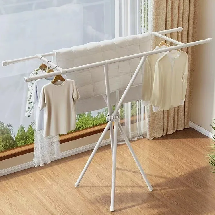 AOLIVIYA Simple Double Rod Clothes Rack Balcony Floor-standing Clothes Hanger Bedroom Vertical Underwear Rack Plastic Clothes Dr
AOLIVIYA Simple Double Rod Clothes Rack Balcony Floor-standing Clothes Hanger Bedroom Vertical Underwear Rack Plastic Clothes Dr