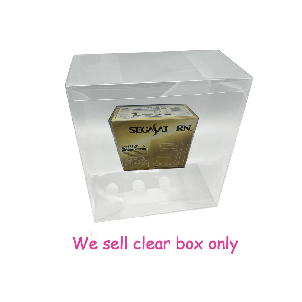 50 PCS Transparent PET cover box For SEGA Saturn SS game console colorful box Square box storage display box
50 PCS Transparent PET cover box For SEGA Saturn SS game console colorful box Square box storage display box