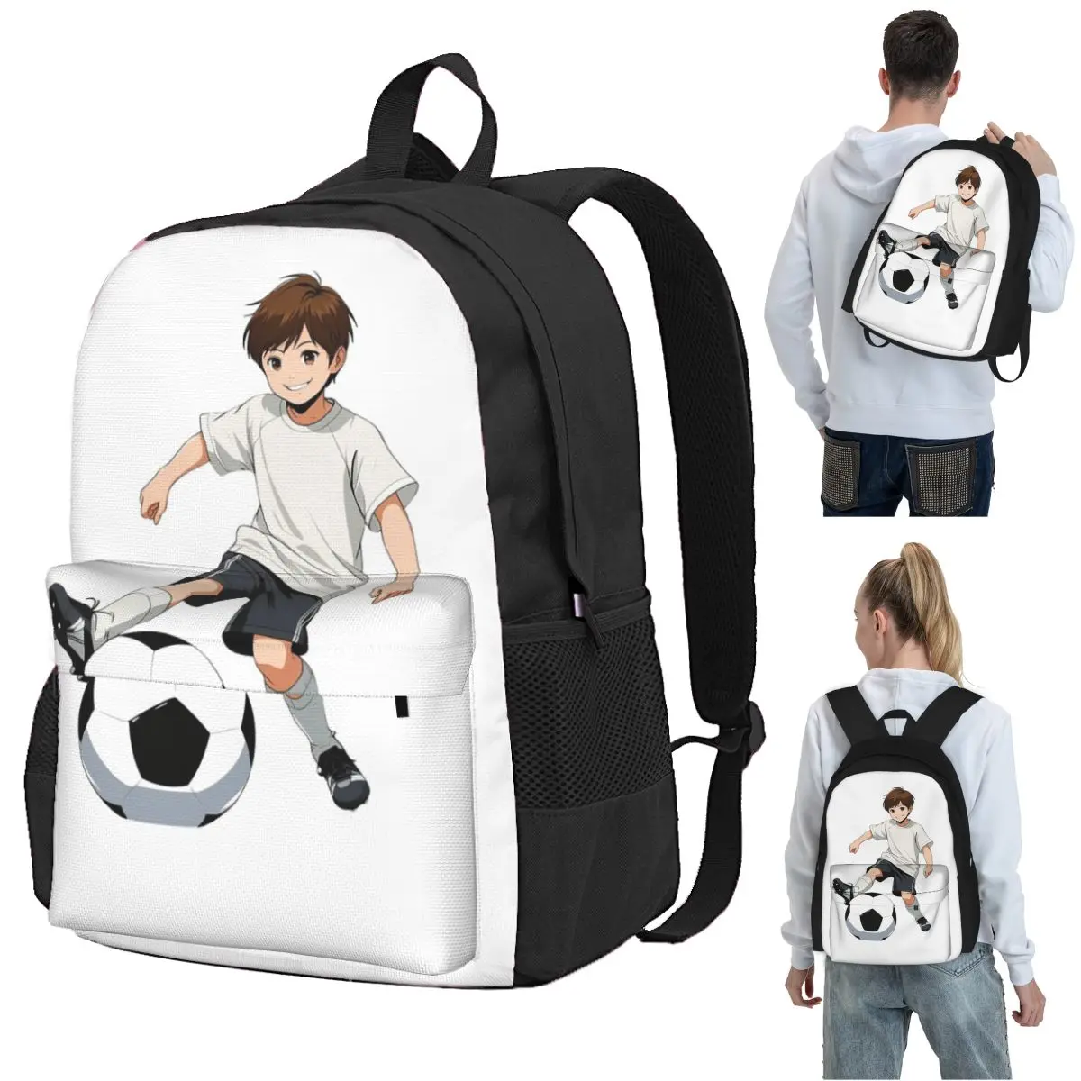 Anime Boy With Football Backpack Student BookBag Kids School Bag Computer Shoulder Bags for Boys Girls
Anime Boy With Football Backpack Student BookBag Kids School Bag Computer Shoulder Bags for Boys Girls
