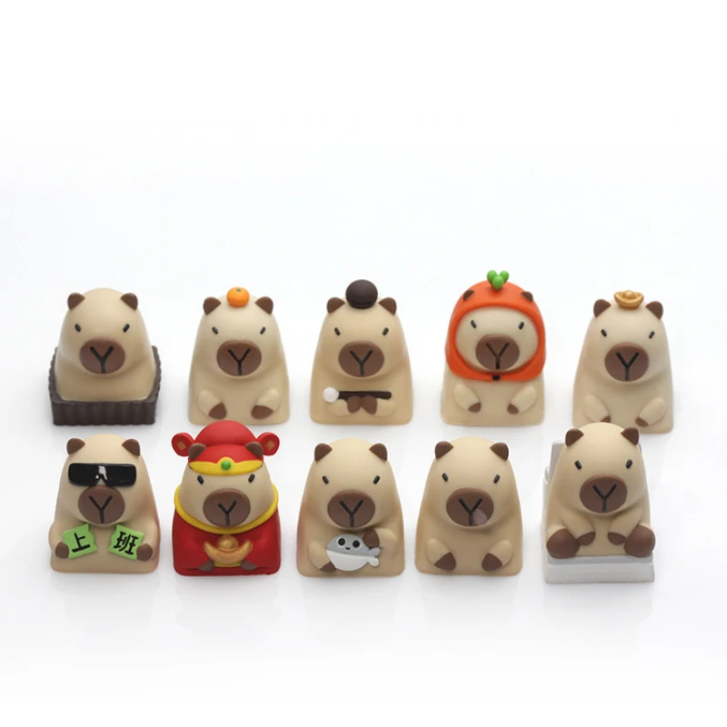 Resin Capybara Key Caps Mechanical Keyboard Personalized Resin Art Keycaps Suitable for Mechanical Keyboards Novel Keyboard Toys
Resin Capybara Key Caps Mechanical Keyboard Personalized Resin Art Keycaps Suitable for Mechanical Keyboards Novel Keyboard Toys