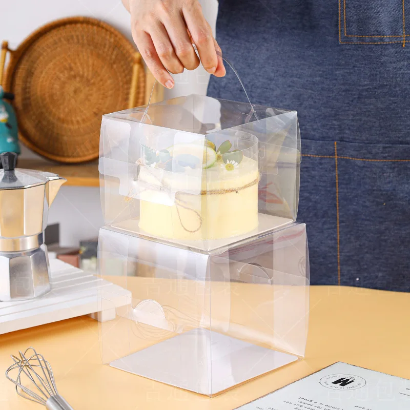 10pcs Creative transparent square plastic packaging cake box wedding birthday party festival favors gift candy box with handle
10pcs Creative transparent square plastic packaging cake box wedding birthday party festival favors gift candy box with handle