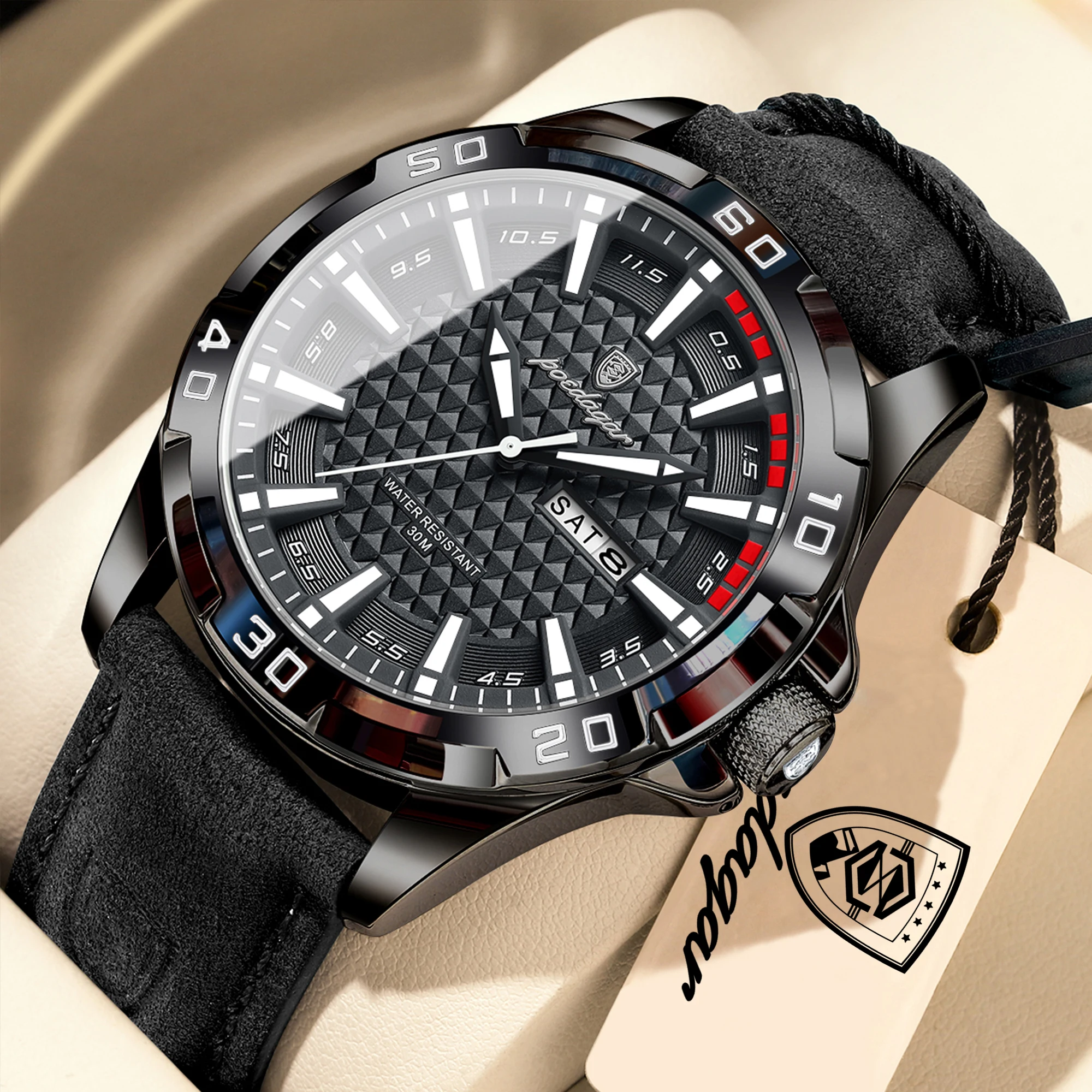 POEDAGAR High Quality Quartz Men Watch Waterproof Luminous Date Week Business Man Wristwatch Leather Fashion Men's Watches Reloj
POEDAGAR High Quality Quartz Men Watch Waterproof Luminous Date Week Business Man Wristwatch Leather Fashion Men's Watches Reloj