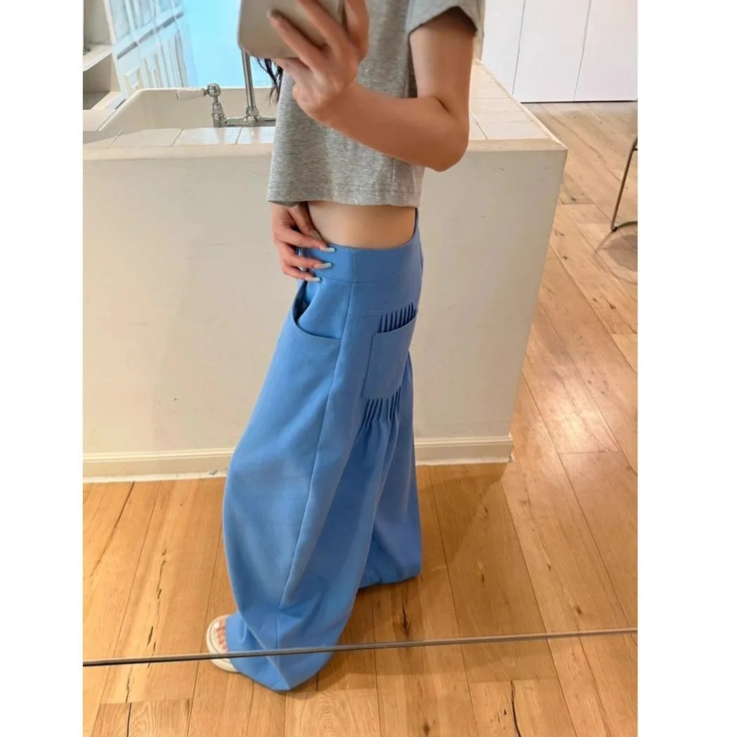 2026 New Summer Women's Cotton Blend Lazy Style Relaxed Curved Wide Leg Pants Lightweight Fashion Versatile Casual Trousers With
2026 New Summer Women's Cotton Blend Lazy Style Relaxed Curved Wide Leg Pants Lightweight Fashion Versatile Casual Trousers With