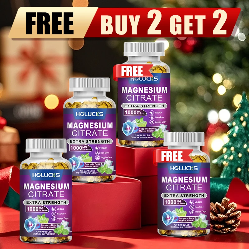 Buy 2 Get 2 Free! Magnesium Citrate 1000mg Capsules, Support Constipation Relief, Muscle Cramps & Better Sleep, Women & Men
Buy 2 Get 2 Free! Magnesium Citrate 1000mg Capsules, Support Constipation Relief, Muscle Cramps & Better Sleep, Women & Men