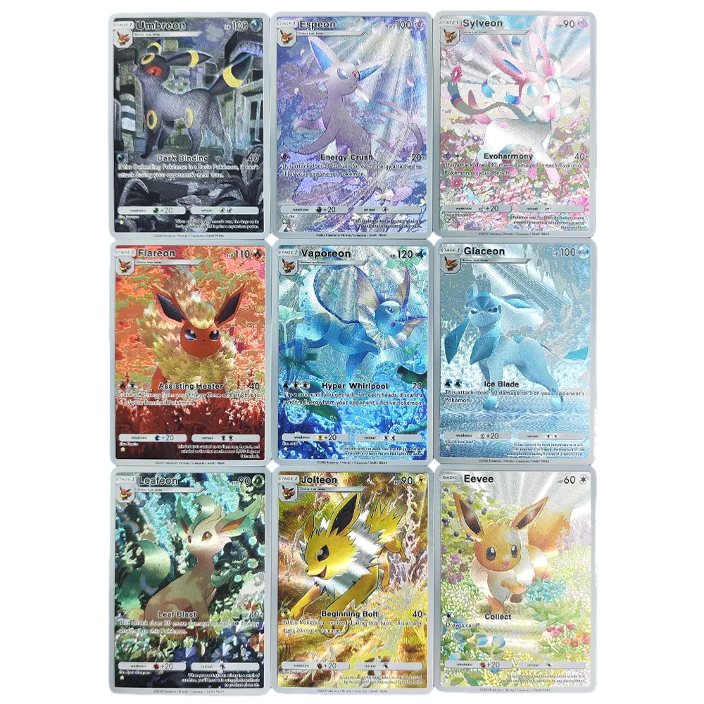DIY Pokemon TCG Pocket Card Eevee Grove Umbreon Leafeon Flareon Vaporeon Glaceon Jolteon Espeon Sylveon 1-Star APP Game Card
DIY Pokemon TCG Pocket Card Eevee Grove Umbreon Leafeon Flareon Vaporeon Glaceon Jolteon Espeon Sylveon 1-Star APP Game Card
