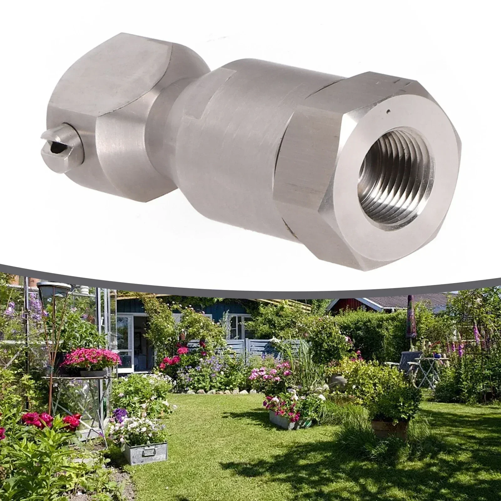 Rotating Washing Nozzle 1/2 3/4 1inch Thread Pressure Washer Nozzle Stainless Steel Rotary Cleaning Connector Washer Sprayer
Rotating Washing Nozzle 1/2 3/4 1inch Thread Pressure Washer Nozzle Stainless Steel Rotary Cleaning Connector Washer Sprayer