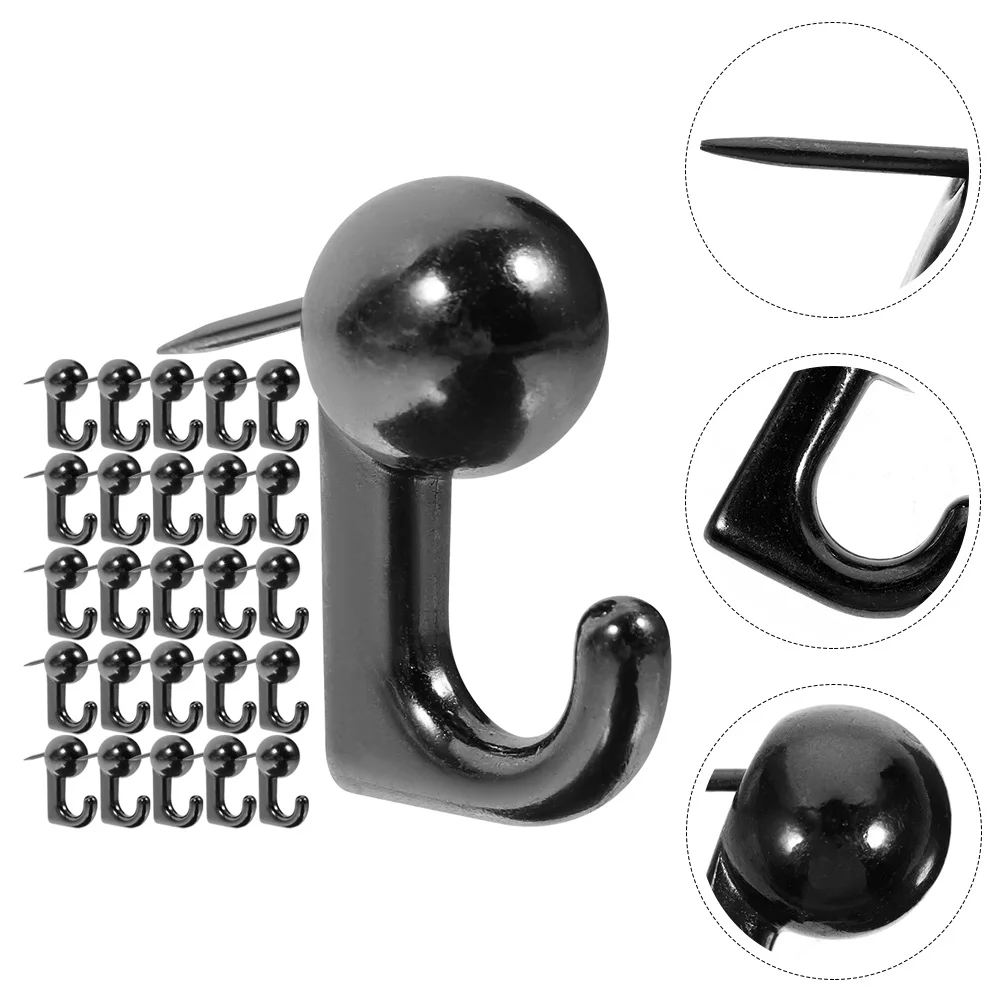50pcs Hook Nail Pushpins Thumb Tacks Office Supplies Black Material Bulletin Board Decorative Wall Hanging
50pcs Hook Nail Pushpins Thumb Tacks Office Supplies Black Material Bulletin Board Decorative Wall Hanging