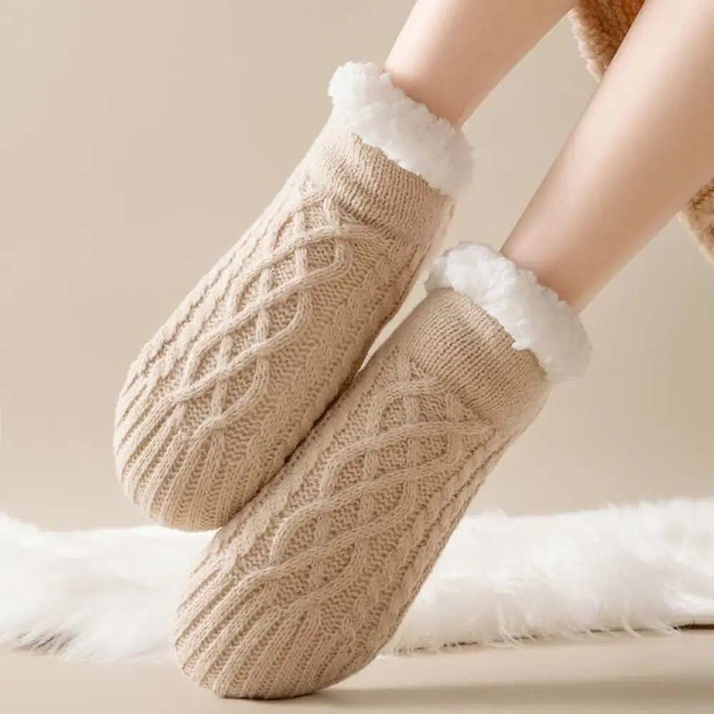 Sweet Patchwork Winter Floor Socks Grid Silica Gel Thicken Velvet Socks Hosiery Sleeping Socks Women
Sweet Patchwork Winter Floor Socks Grid Silica Gel Thicken Velvet Socks Hosiery Sleeping Socks Women