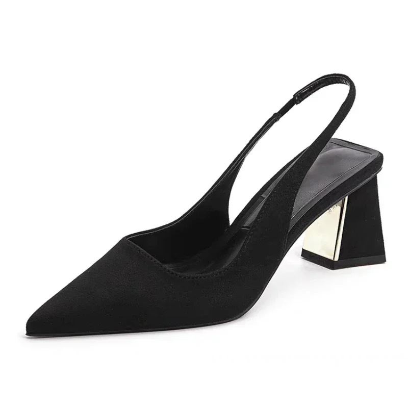 2024 Summer New Pointed Solid Color Simple Shallow Mouth Comfortable Women's Outwear Back Strap Fashion Sandals Women
2024 Summer New Pointed Solid Color Simple Shallow Mouth Comfortable Women's Outwear Back Strap Fashion Sandals Women