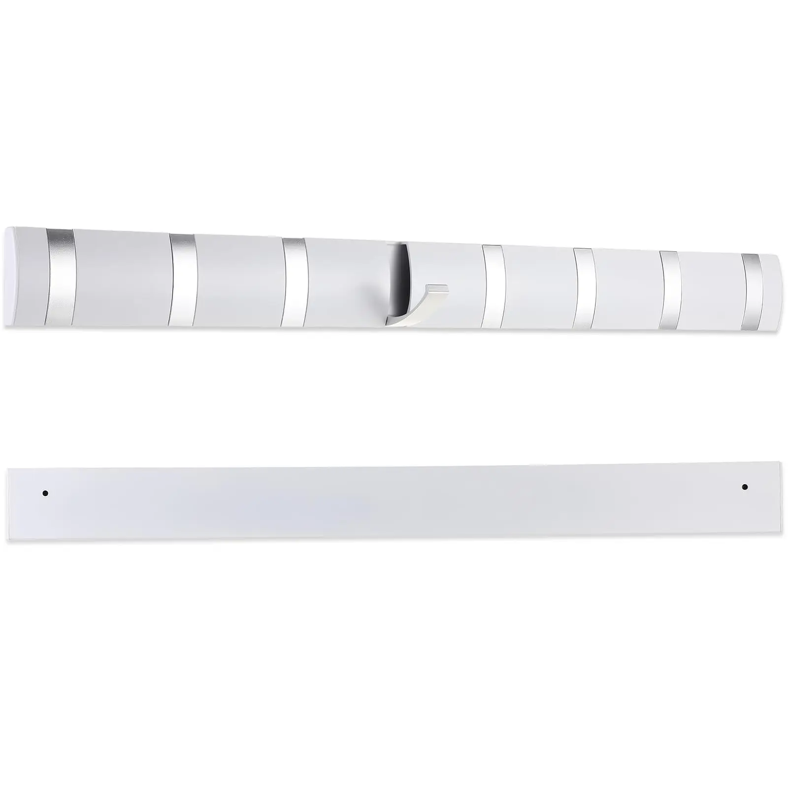 Modern 26-Inch Aluminum Wall Coat Rack With 8 Retractable Hooks, Space-Saving Floating Design For Entryway, Bathroom, Hat And
Modern 26-Inch Aluminum Wall Coat Rack With 8 Retractable Hooks, Space-Saving Floating Design For Entryway, Bathroom, Hat And