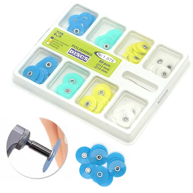 80pcs Dental Composite Polishing Disc Gross Reduction Contouring Mandrel Stripes Dentistry Consumables
80pcs Dental Composite Polishing Disc Gross Reduction Contouring Mandrel Stripes Dentistry Consumables