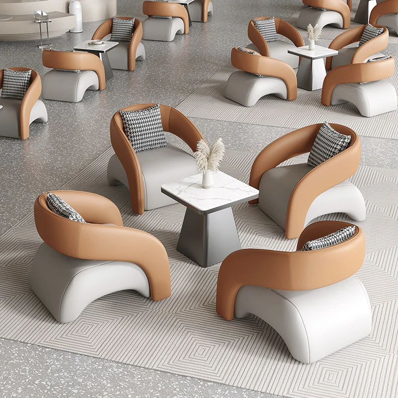 Negotiate table and chair combination lounge area light luxury modern clothing store reception table
Negotiate table and chair combination lounge area light luxury modern clothing store reception table