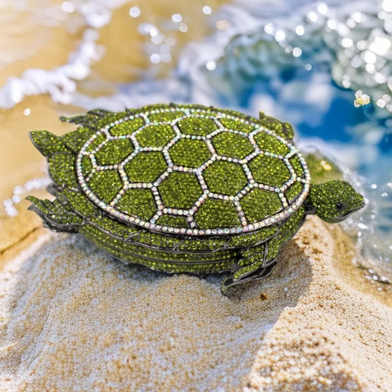 WHTUOHENG Turtle Shaped Crystal Evening Bags Clutches Luxury Hard Metal Diamond Clutch Purses And Handbags Wedding Party Clutch
WHTUOHENG Turtle Shaped Crystal Evening Bags Clutches Luxury Hard Metal Diamond Clutch Purses And Handbags Wedding Party Clutch