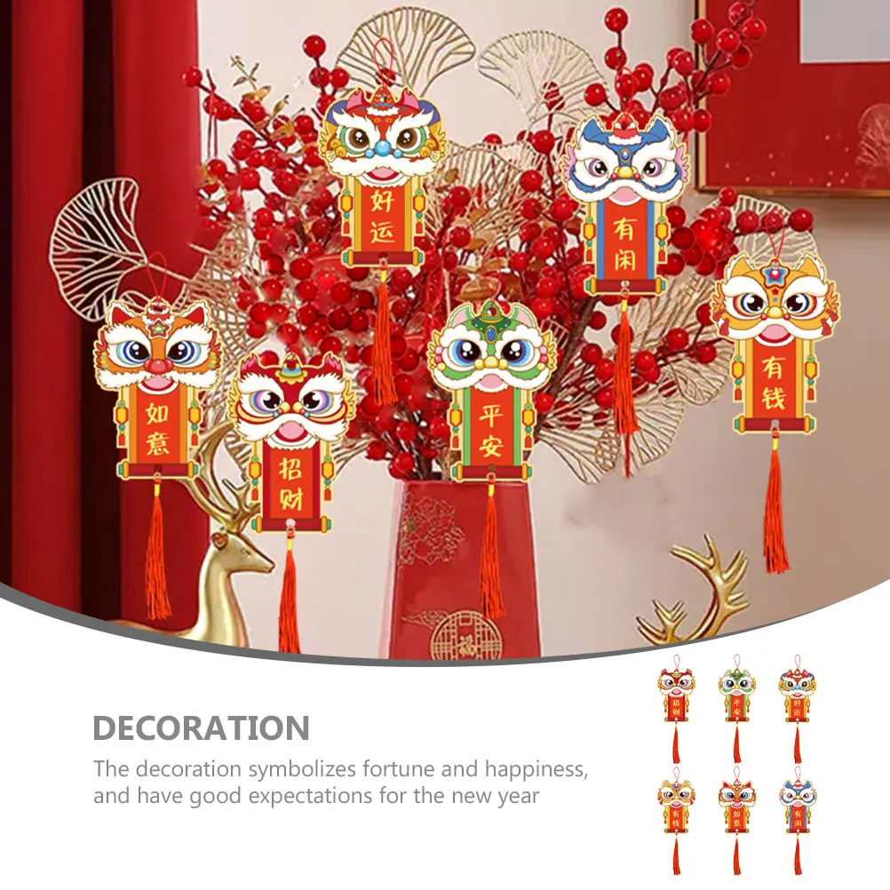 6pcs New Year Pendant Durable Paper Lion Head Decorations for Home Office Spring Festival 2024 Gardening Supplies
6pcs New Year Pendant Durable Paper Lion Head Decorations for Home Office Spring Festival 2024 Gardening Supplies