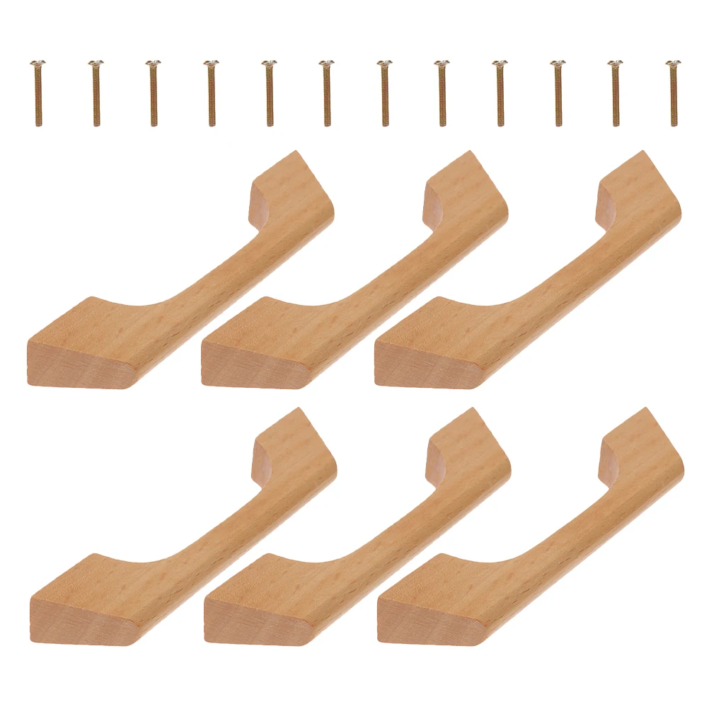 6Pcs Solid Wood Cabinet Door Handles Modern Minimalist Style Drawer Pulls Kitchen Wardrobe Furniture Handles Wear Resistant Wood
6Pcs Solid Wood Cabinet Door Handles Modern Minimalist Style Drawer Pulls Kitchen Wardrobe Furniture Handles Wear Resistant Wood