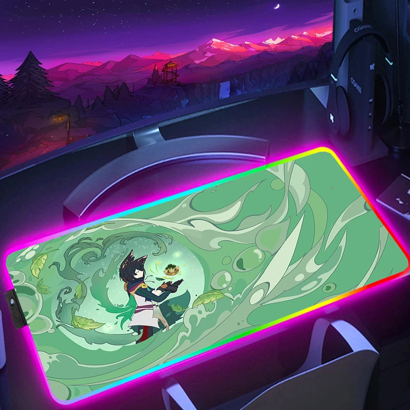 With Backlit LED Mouse Pad Genshin Impact Game Mouse Mat Large Gaming Mousepad Gamer Rubber Keyboard Mat RGB Computer Carpet XXL
With Backlit LED Mouse Pad Genshin Impact Game Mouse Mat Large Gaming Mousepad Gamer Rubber Keyboard Mat RGB Computer Carpet XXL