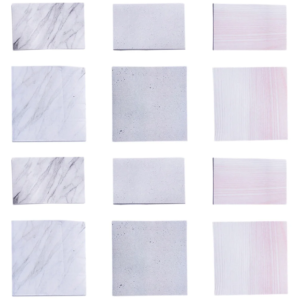 12 Pcs Marble Texture Memo Pads Adhesive Notebook Post for Office Paper Sticker Student
12 Pcs Marble Texture Memo Pads Adhesive Notebook Post for Office Paper Sticker Student