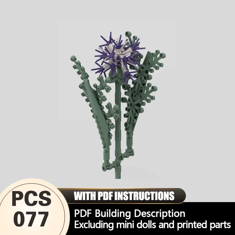 Creators Plant Series Model MOC Building Bricks Purple Milk Thistle Modular Technology Gifts Holiday Assemble Children Toys Suit
Creators Plant Series Model MOC Building Bricks Purple Milk Thistle Modular Technology Gifts Holiday Assemble Children Toys Suit