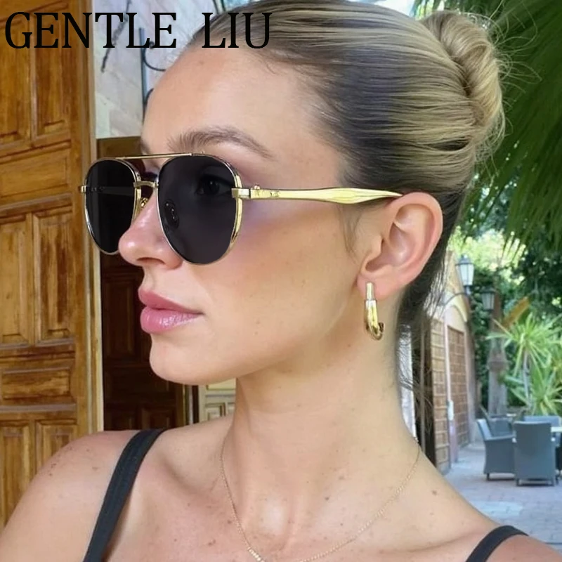 Steampunk Oval Pilot Sunglasses Women 2025 Luxury Brand Vintage Double Beam Metal Frame Sun Glasses Outdoor UV400 Eyewear Shades
Steampunk Oval Pilot Sunglasses Women 2025 Luxury Brand Vintage Double Beam Metal Frame Sun Glasses Outdoor UV400 Eyewear Shades