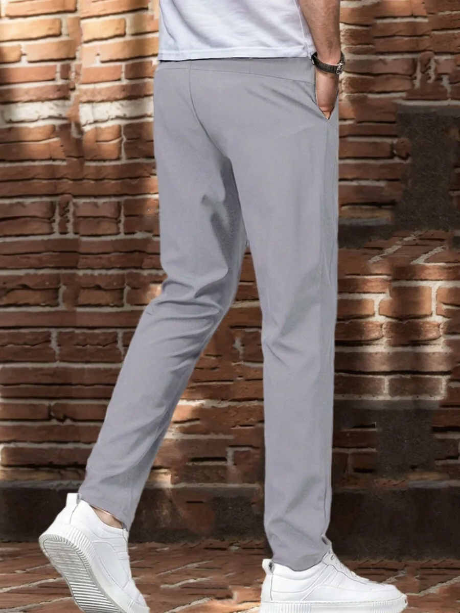 Mens Drawstring Waist Straight Leg Casual Jogger Pants For Fall
Mens Drawstring Waist Straight Leg Casual Jogger Pants For Fall