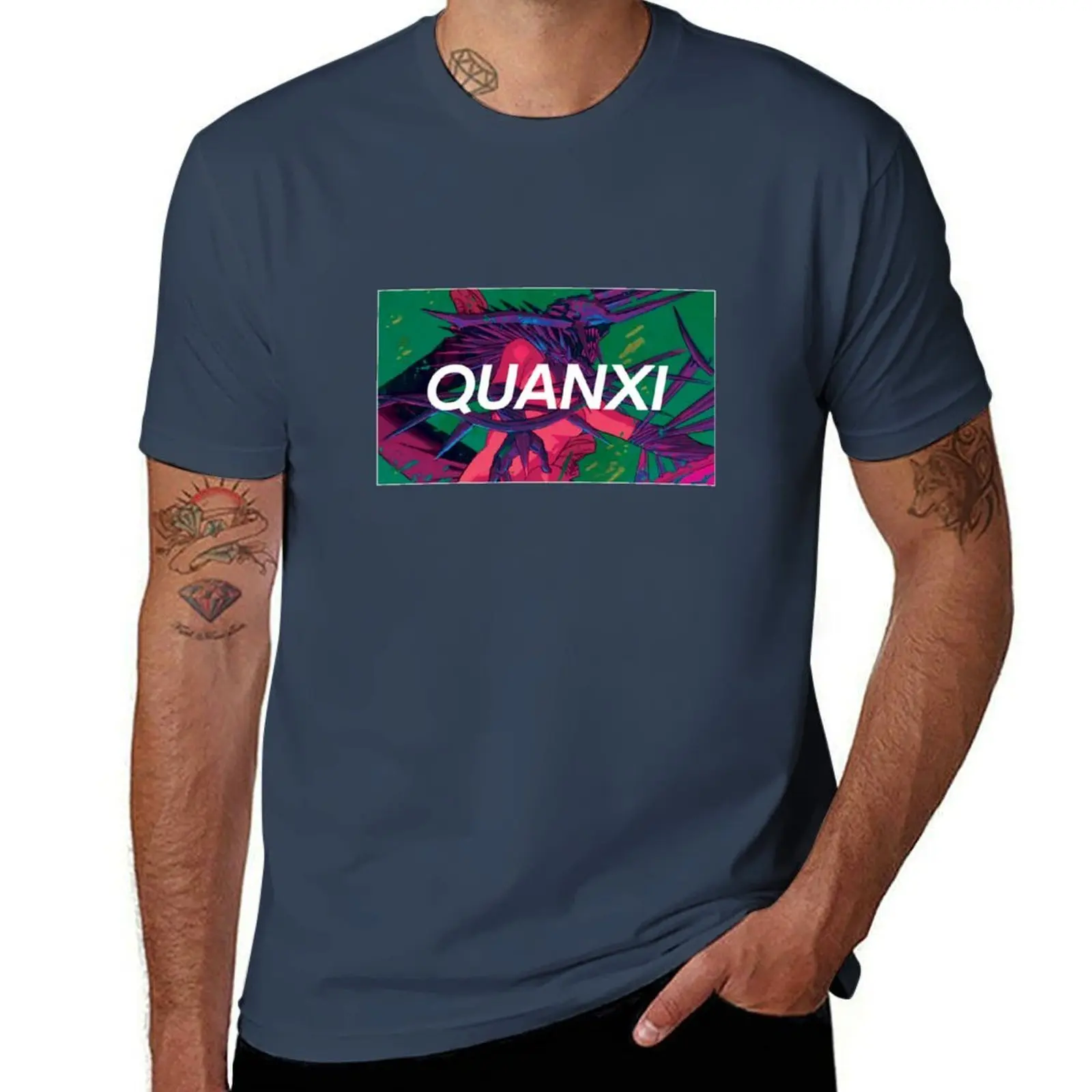 Quanxi Streetwear T-Shirt Vintage Print Crew Neck Tee
Quanxi Streetwear T-Shirt Vintage Print Crew Neck Tee