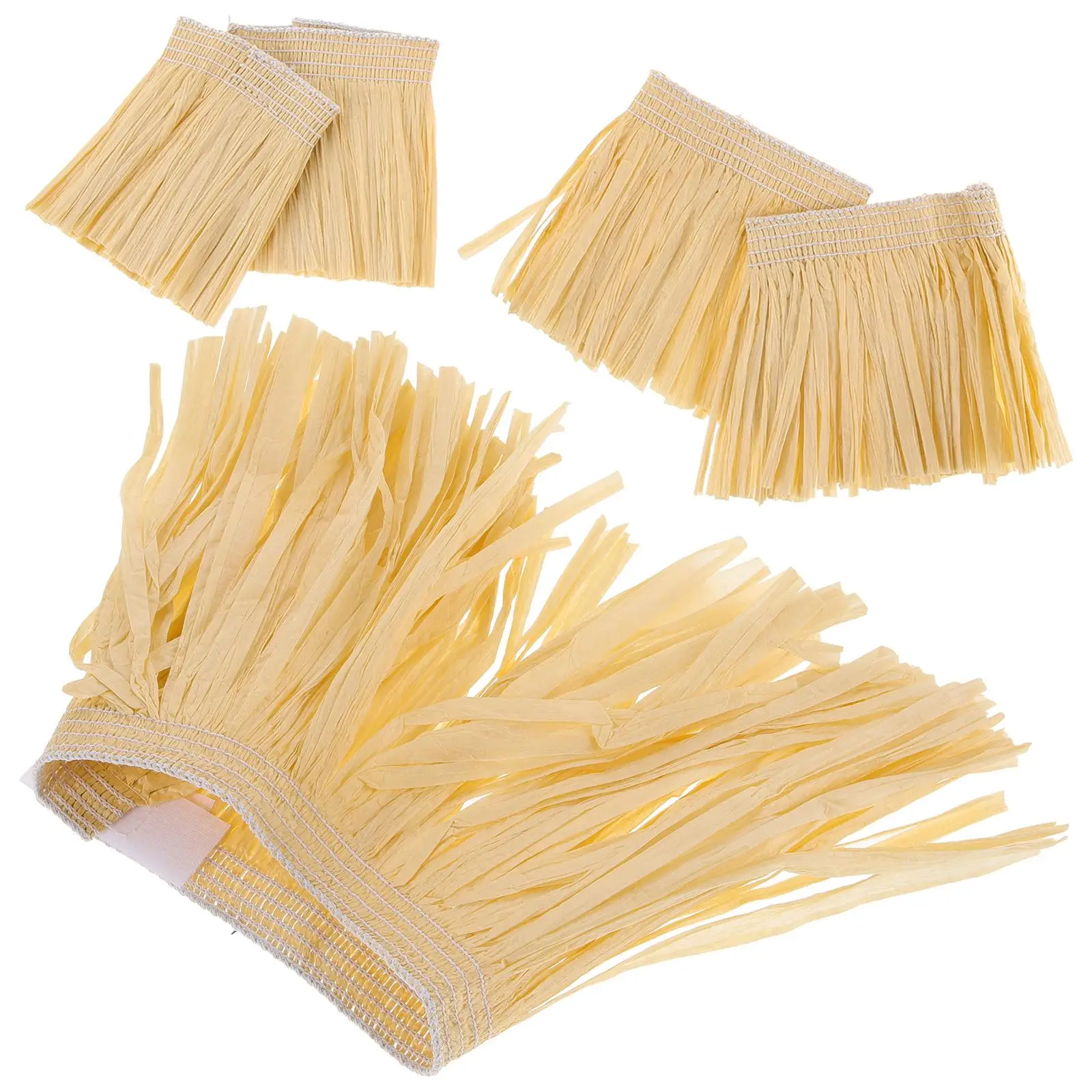 5Pcs Skirt Set Raffia Paper Tassel Stretchable Performance Costume Luau Party Beach Island Exotic Apparel Bodysuits
5Pcs Skirt Set Raffia Paper Tassel Stretchable Performance Costume Luau Party Beach Island Exotic Apparel Bodysuits