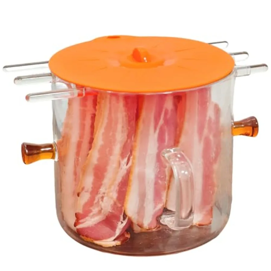 Микроволновая печь для бекона Гриль для бекона в микроволновой печи с силиконовой крышкой Стеклянная кастрюля 2 в 1 для духовки Смазка для плиты Легко чистится
Микроволновая печь для бекона Гриль для бекона в микроволновой печи с силиконовой крышкой Стеклянная кастрюля 2 в 1 для духовки Смазка для плиты Легко чистится