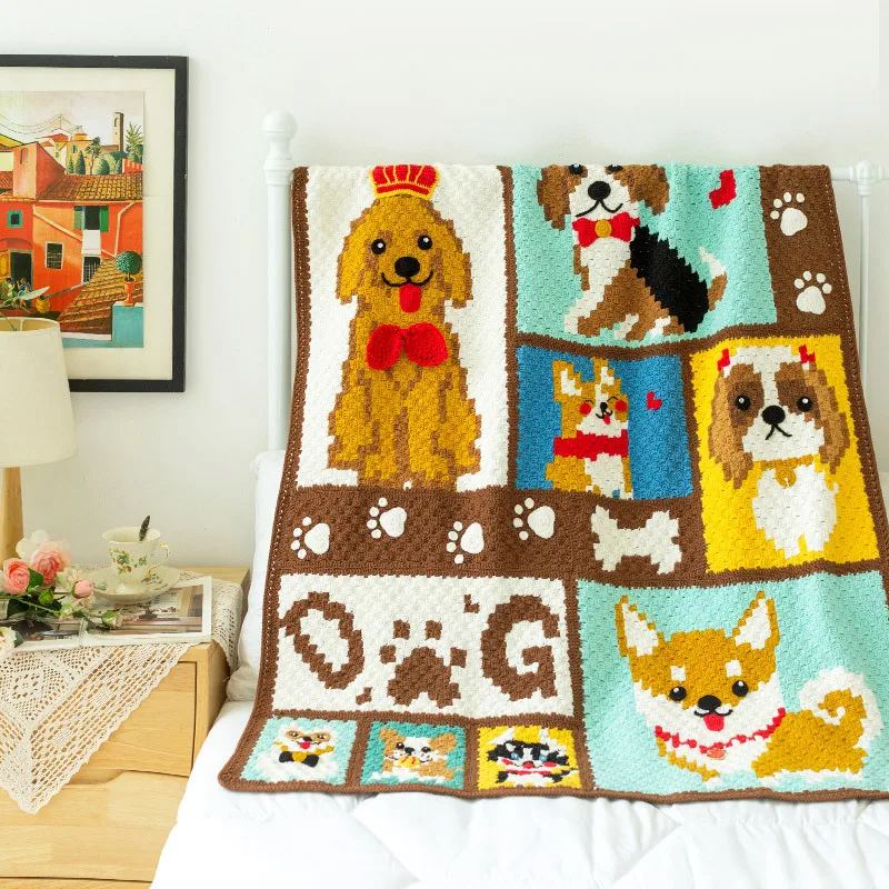 Susan's Family DIY Crochet Kit Kids Cute Pet Dog Blanket Materials Package Crochet Blanket Kit Handmade Supplies
Susan's Family DIY Crochet Kit Kids Cute Pet Dog Blanket Materials Package Crochet Blanket Kit Handmade Supplies
