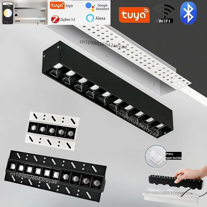 Tuya DALI downlights, LED spotlights, COB ceiling lights, 10W, 20W, 30W grille lights, living room and home indoor lighting bulb
Tuya DALI downlights, LED spotlights, COB ceiling lights, 10W, 20W, 30W grille lights, living room and home indoor lighting bulb