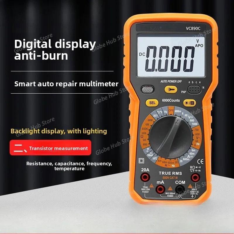 Digital Automotive Multimeter True RMS AC/DC Volt Amp Ohm Dwell Angle Rotational Speed Temperature Tester
Digital Automotive Multimeter True RMS AC/DC Volt Amp Ohm Dwell Angle Rotational Speed Temperature Tester