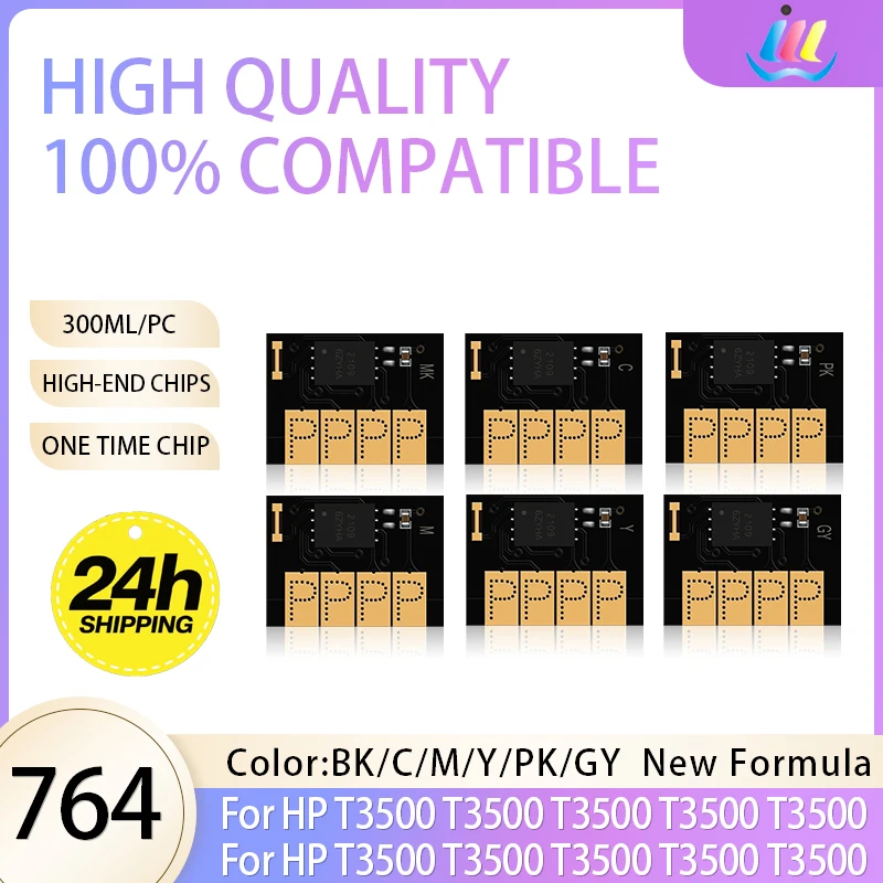 764 764XL Cartridge Chip 300ML For HP Designjet T3500 Printer C1Q13A C1Q14A C1Q15A C1Q16A C1Q17A C1Q18A Cartridge Chip
764 764XL Cartridge Chip 300ML For HP Designjet T3500 Printer C1Q13A C1Q14A C1Q15A C1Q16A C1Q17A C1Q18A Cartridge Chip
