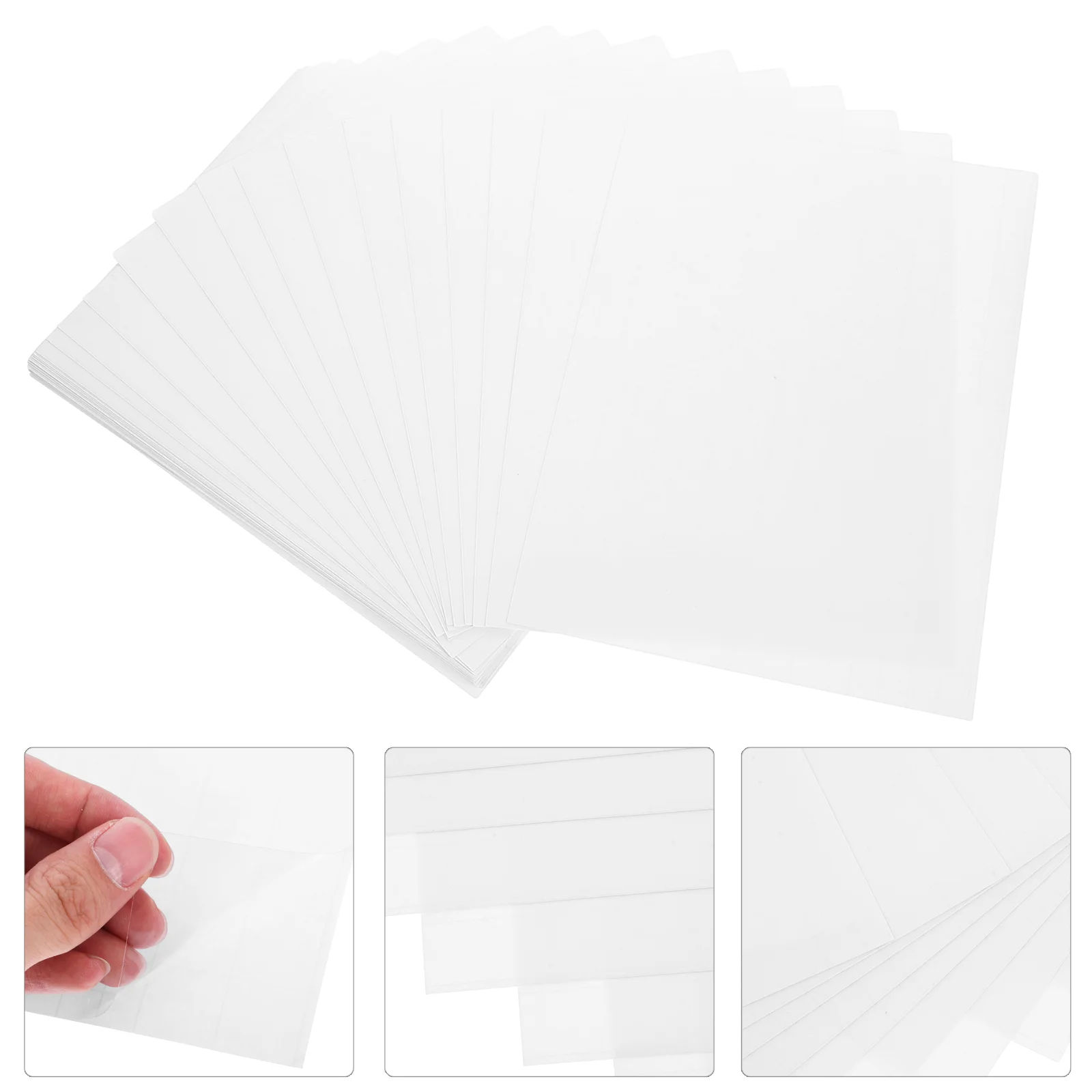 50 Pcs Sealing Film Photo Cold Lamination Transparent Stickers Wallpaper Pvc Protective
50 Pcs Sealing Film Photo Cold Lamination Transparent Stickers Wallpaper Pvc Protective