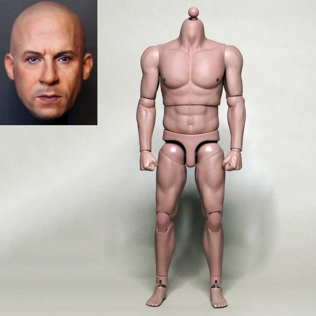 1/6 Vin Diesel Head Sculpt Bald Male Soldier Head Carving Fit 12'' Action Figure Body for Hobby Collection
1/6 Vin Diesel Head Sculpt Bald Male Soldier Head Carving Fit 12'' Action Figure Body for Hobby Collection