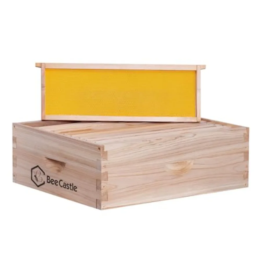 10 Frame Medium Super Bee Hive Box, Langstroth Honey Bee Hive Include Beehive Frames and Waxed Foundations Unassembled
10 Frame Medium Super Bee Hive Box, Langstroth Honey Bee Hive Include Beehive Frames and Waxed Foundations Unassembled