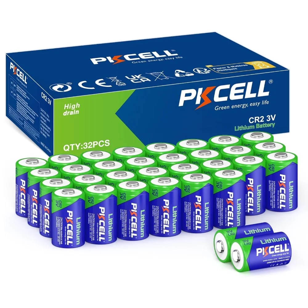 PKCELL 32 шт. CR2 CR15H270 EL1CR2 3 В литиевые батареи Высокопроизводительная неперезаряжаемая фотобатарея CR2 для камер
PKCELL 32 шт. CR2 CR15H270 EL1CR2 3 В литиевые батареи Высокопроизводительная неперезаряжаемая фотобатарея CR2 для камер
