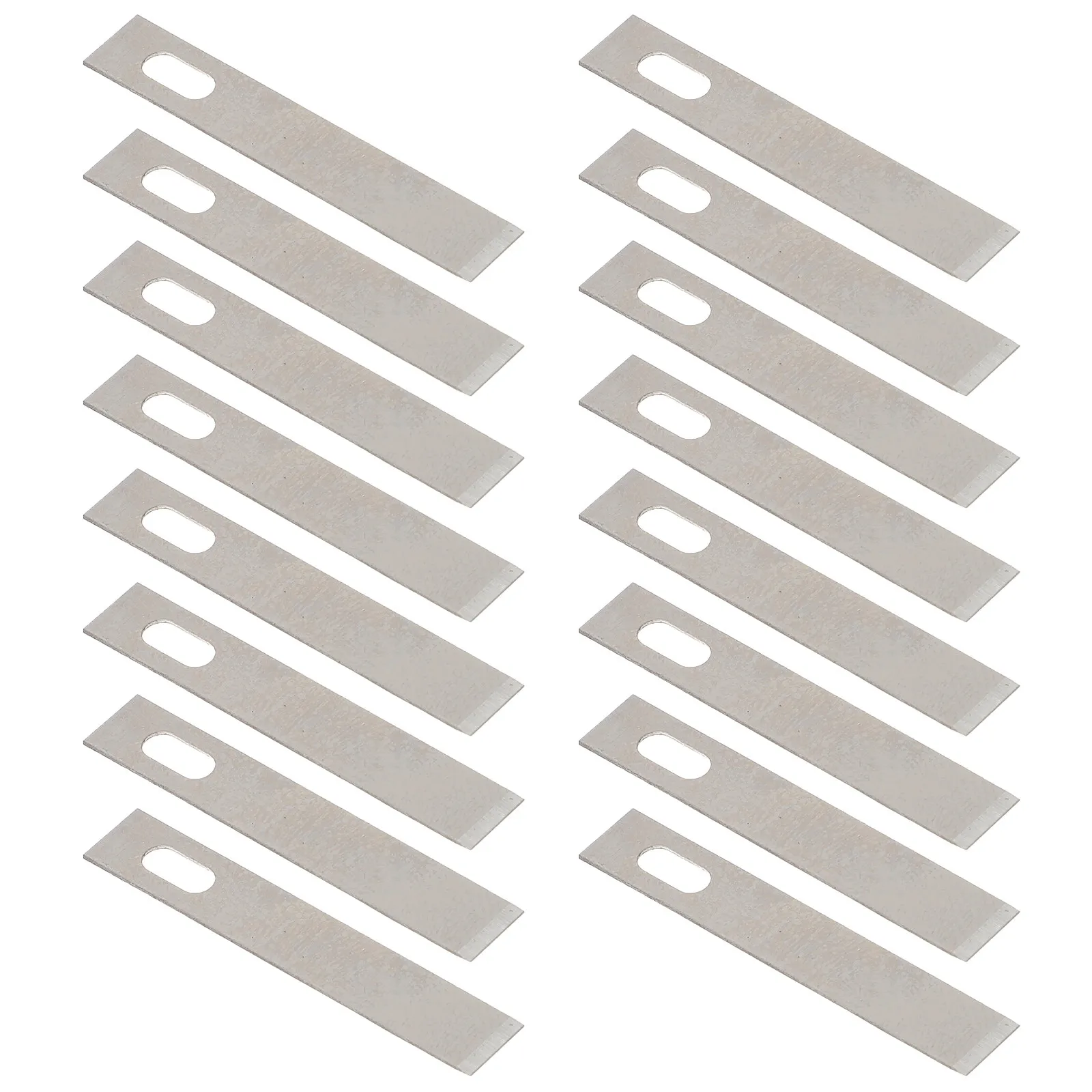 50Pcs Replacement Craft Cutter Blades Utility Blades Sharp Strong for Trimming Wood Plastic Paper Crafts Scrapbooking Tools
50Pcs Replacement Craft Cutter Blades Utility Blades Sharp Strong for Trimming Wood Plastic Paper Crafts Scrapbooking Tools