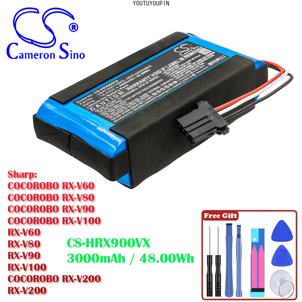 Vacuum 3000mAh/48.00Wh Battery For Sharp RX-V60 RX-V80 RX-V90 RX-V100 COCOROBO RX-V200 RX-V200 COCOROBO RX-V90 RX-V100
Vacuum 3000mAh/48.00Wh Battery For Sharp RX-V60 RX-V80 RX-V90 RX-V100 COCOROBO RX-V200 RX-V200 COCOROBO RX-V90 RX-V100