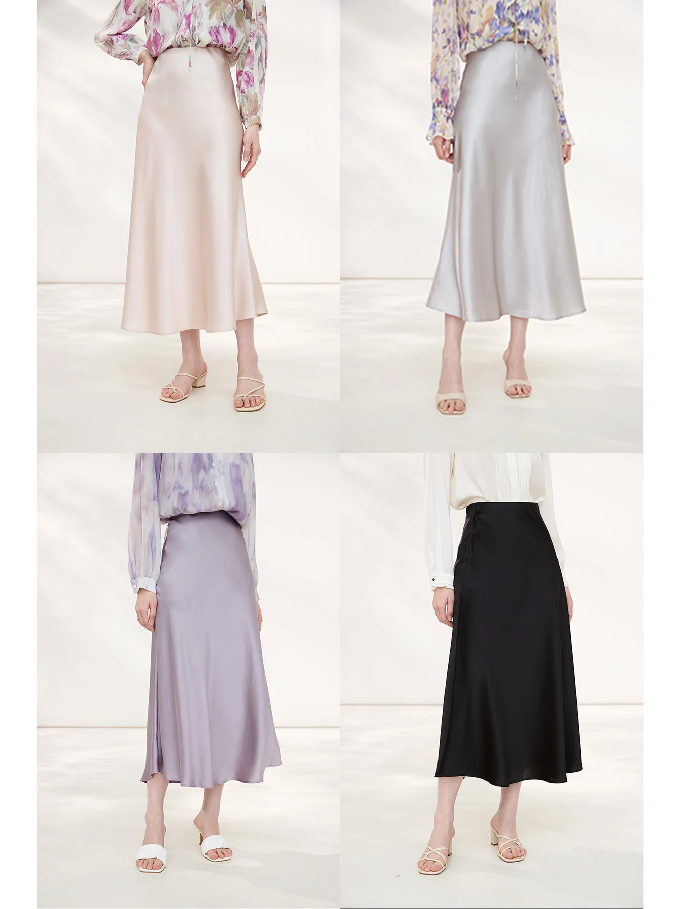 Silk Satin Women's Skirt Spring Summer New Style A-Line High Waist Slim Fit Fish Tail Skirt Draping Elegant Fashionable
Silk Satin Women's Skirt Spring Summer New Style A-Line High Waist Slim Fit Fish Tail Skirt Draping Elegant Fashionable