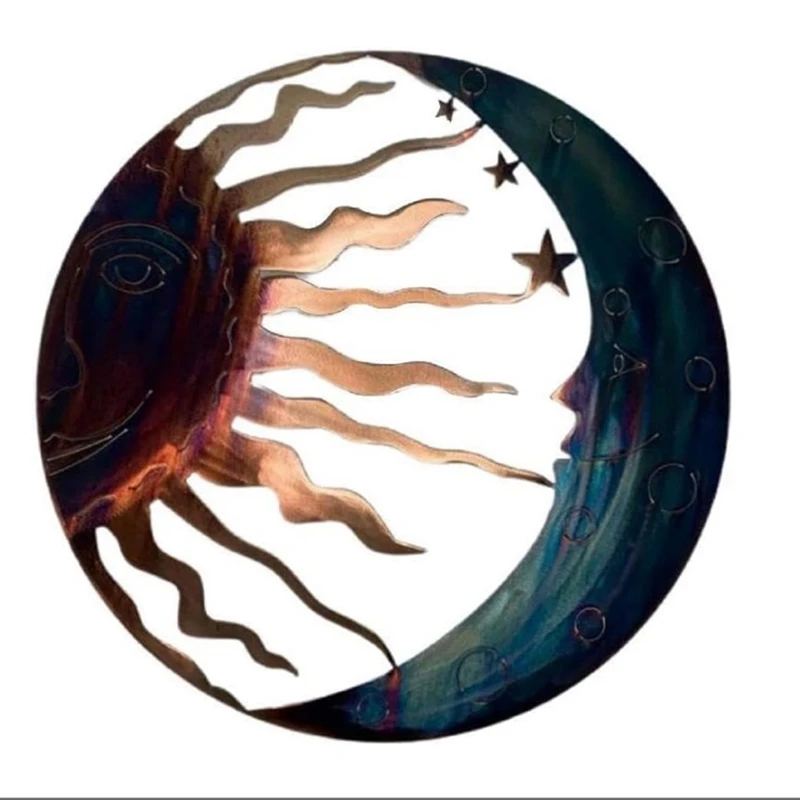 Elegant Sun And Moon Wall Art Metal Decor Eye Catching Sculpture Beautifully Festive Decoration Fine Craftsmanship Metal
Elegant Sun And Moon Wall Art Metal Decor Eye Catching Sculpture Beautifully Festive Decoration Fine Craftsmanship Metal