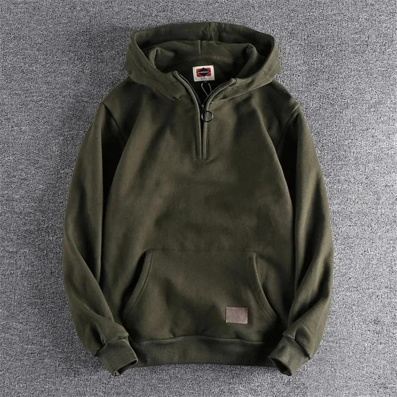 Hooded Men Sweatshirt Mock Neck Solid Zipper Sudaderas Fashion Hoodie Long Sleeve Tops Autumn Winter Casual Pocket Pullover
Hooded Men Sweatshirt Mock Neck Solid Zipper Sudaderas Fashion Hoodie Long Sleeve Tops Autumn Winter Casual Pocket Pullover