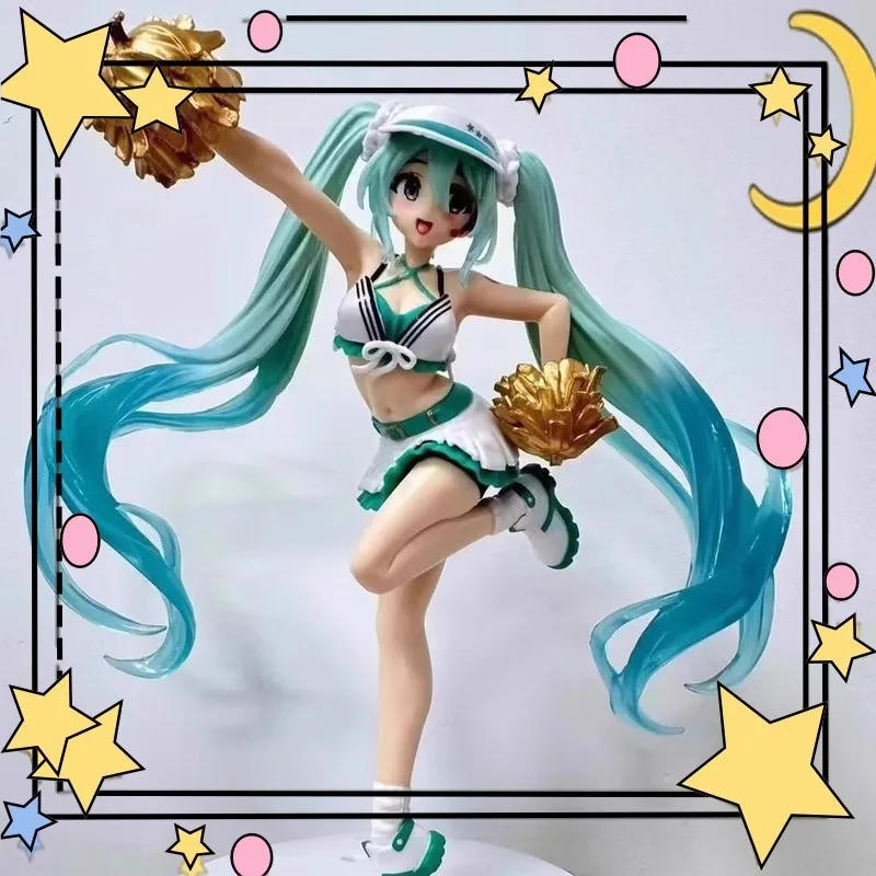 Miku Premium Quality Sports Cheerleader Girl Figurines Desktop Ornaments Office Decorations Cute Female Figures Collectibles 
Miku Premium Quality Sports Cheerleader Girl Figurines Desktop Ornaments Office Decorations Cute Female Figures Collectibles