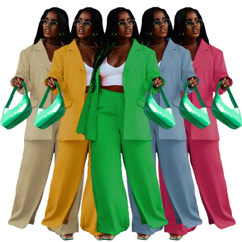 Autumn Women's Lapel Single-breasted Blouse Pants Set 2022 Fashion Office Lady Top High Waist Wide Leg Pants 2 Piece Sets
Autumn Women's Lapel Single-breasted Blouse Pants Set 2022 Fashion Office Lady Top High Waist Wide Leg Pants 2 Piece Sets