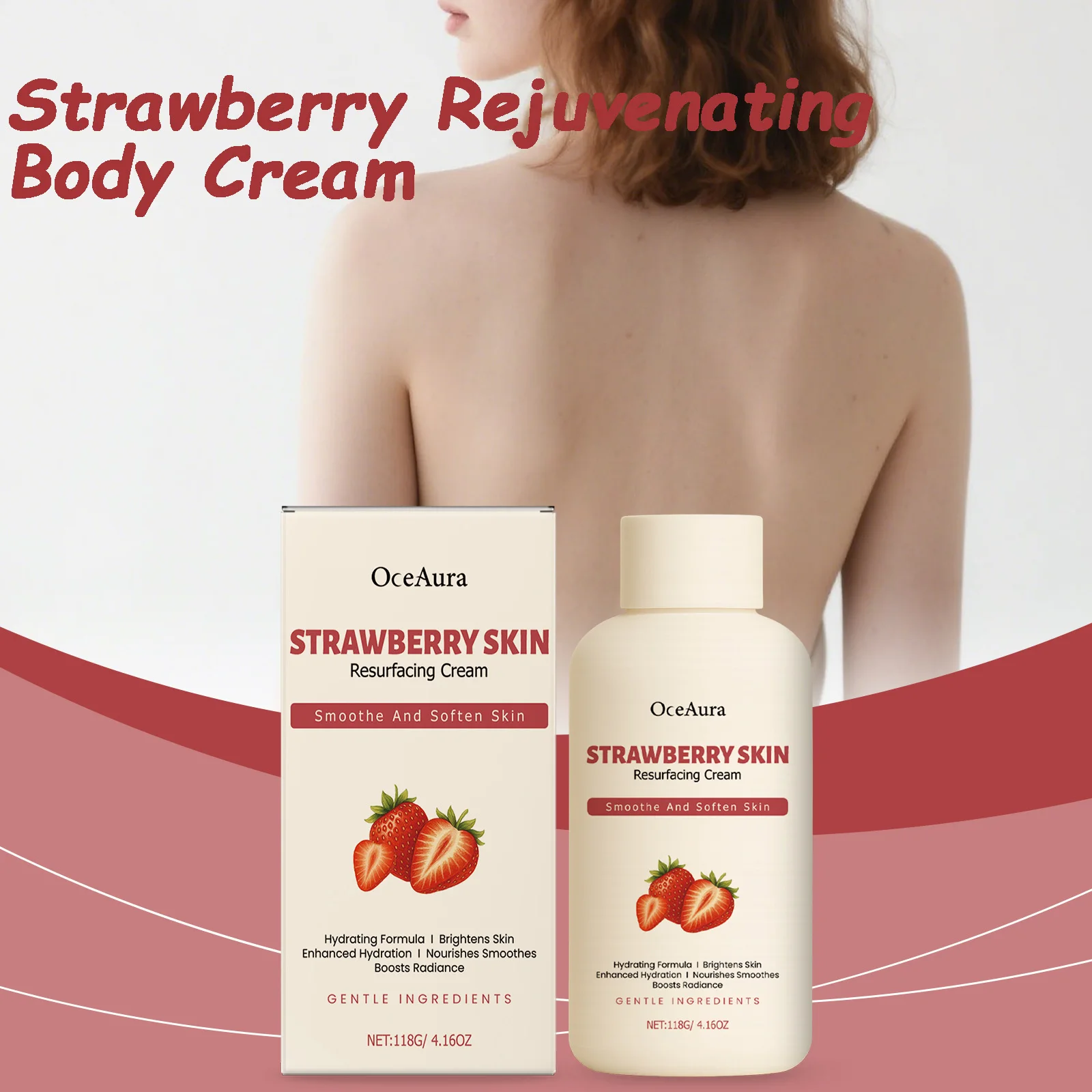 Strawberry Rejuvenating Body Cream Brightening Smooth Soft Skin Intensive Moisturizing for Dry Rough Skin Body Butter Cream
Strawberry Rejuvenating Body Cream Brightening Smooth Soft Skin Intensive Moisturizing for Dry Rough Skin Body Butter Cream