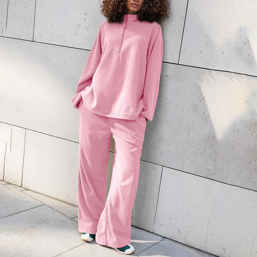 Linad Повседневная розовая толстовка с длинными рукавами и широкими брюками Комплекты из 2 предметов 2025 Модный спортивный пуловер на молнии Топы Свободные брюки
Linad Повседневная розовая толстовка с длинными рукавами и широкими брюками Комплекты из 2 предметов 2025 Модный спортивный пуловер на молнии Топы Свободные брюки